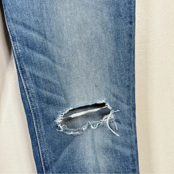 Paige Womens Size 27 Sarah Slim Destructed Ribbed Jeans - Picture 16 of 16